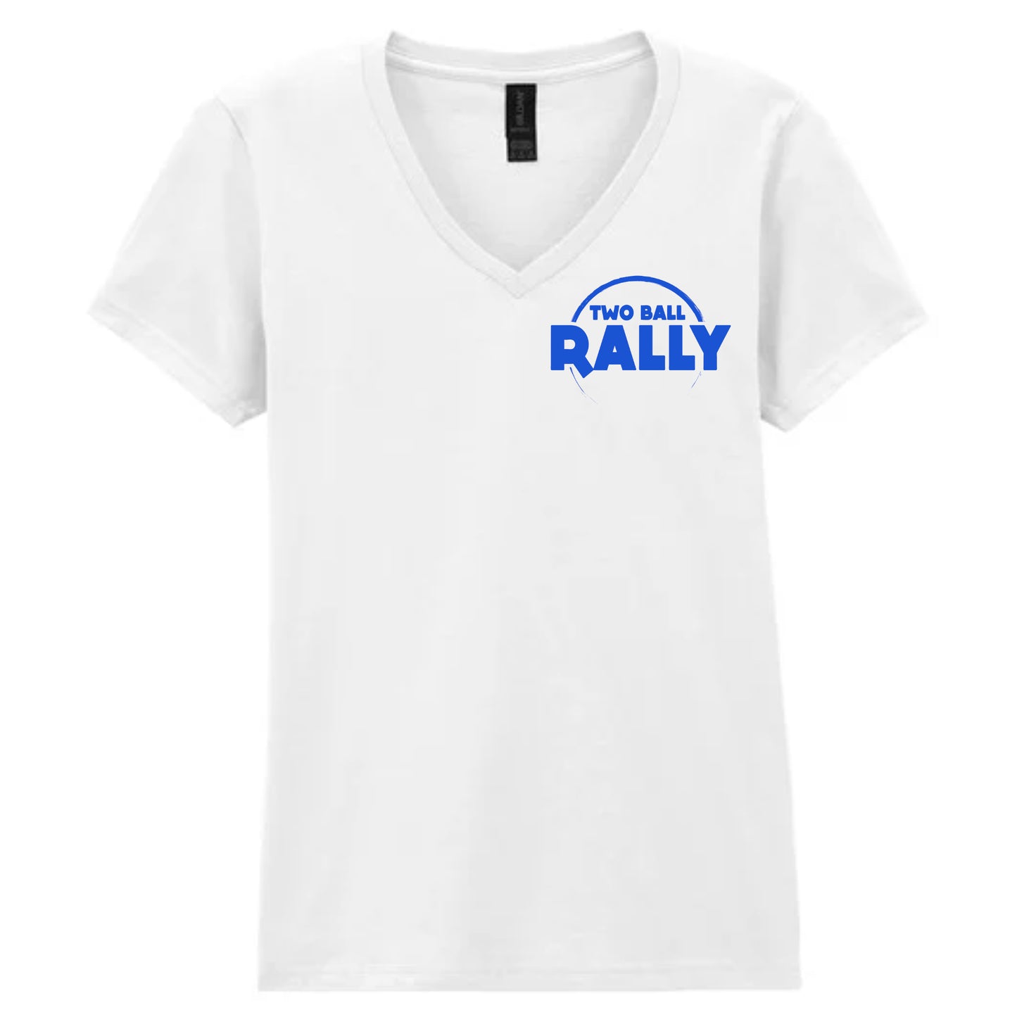 Two Ball T-Shirt Womens 'V' neck