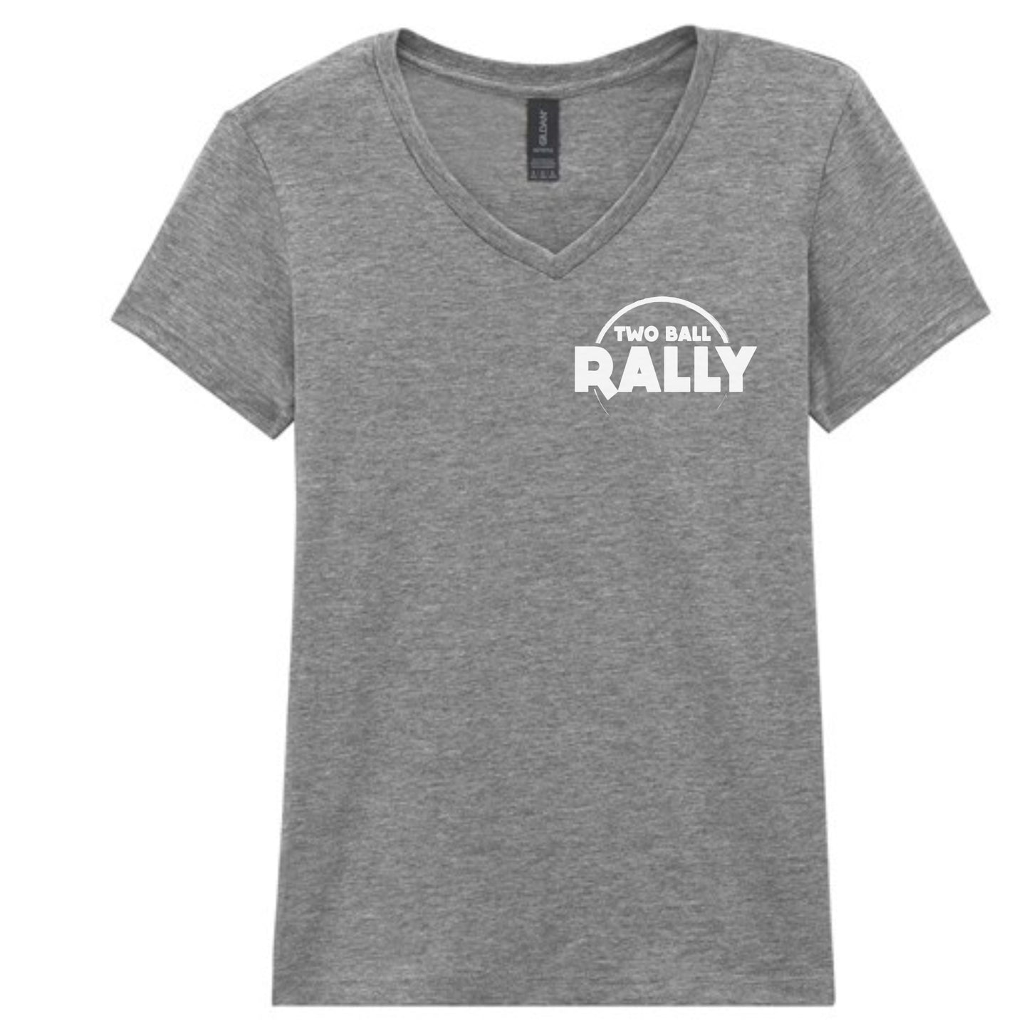 Two Ball T-Shirt Womens 'V' neck