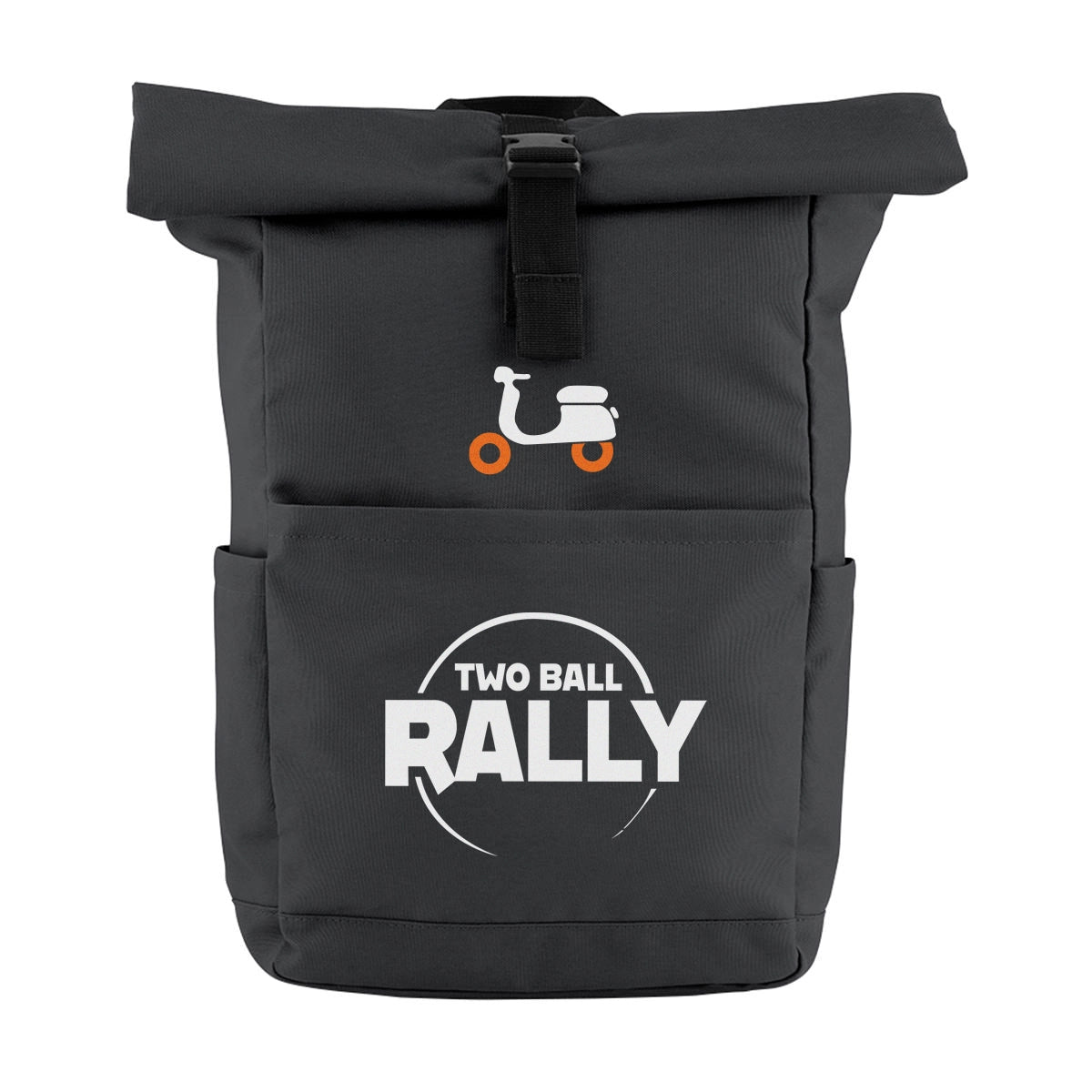 The Two Ball Rally Wrong Way Up Roll Top Ruck Sack