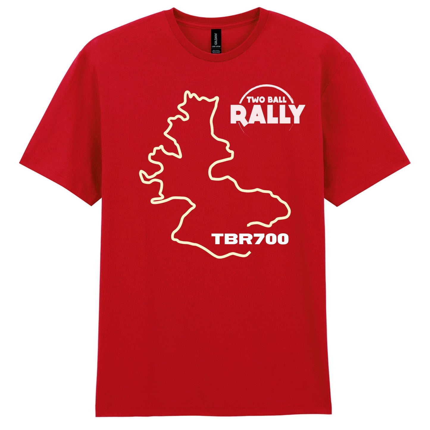 The TBR700 Route T-Shirt TBR700 Map