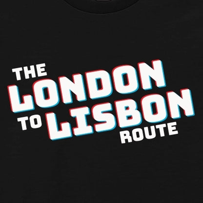 The London to Lisbon Route T-Shirt Retro 3D print