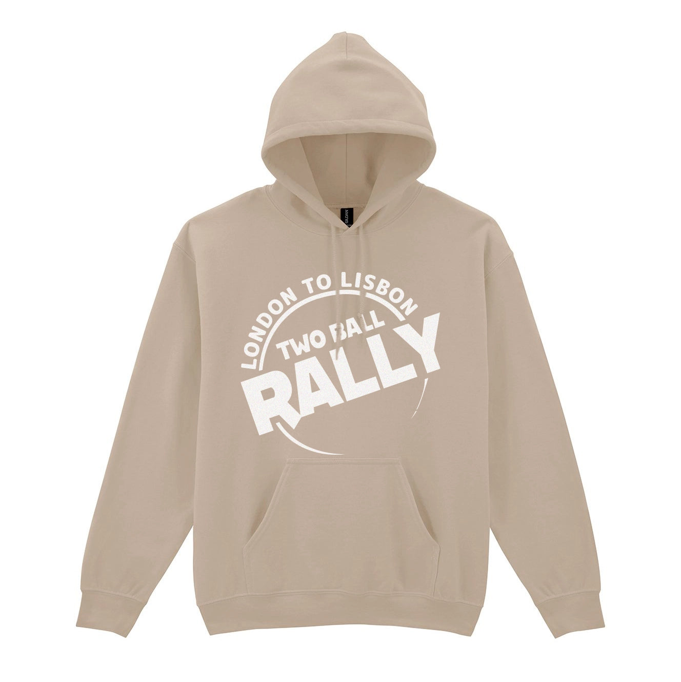 The London to Lisbon Route Hoodie Large Logo